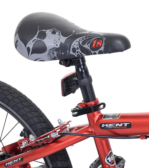 18 Kent Abyss Boy's Freestyle BMX Bicycle, Kids Age 5-7 Years, Red