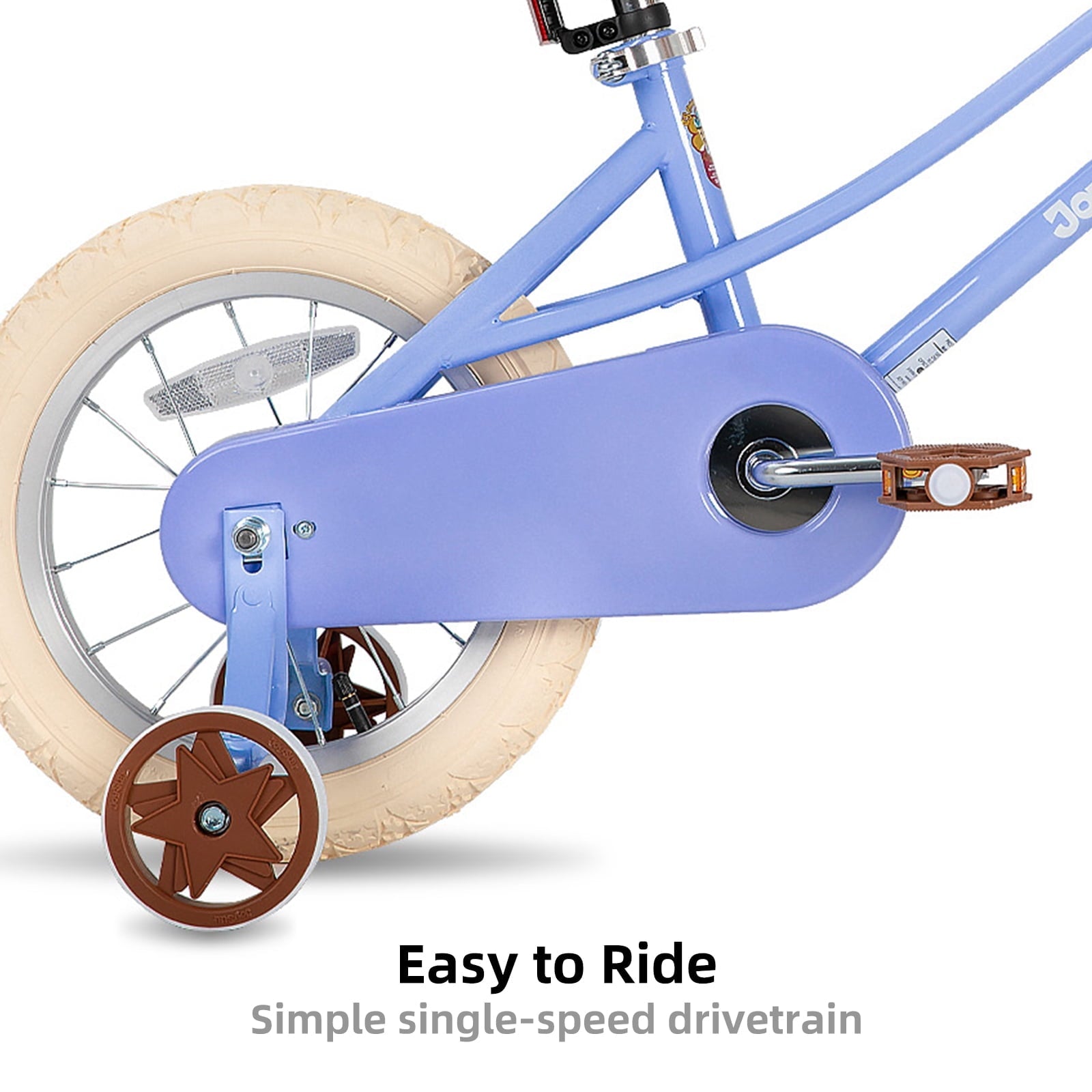 JOYSTAR Girls Bike for 2-13 Years Old Toddlers and Kids, 12 14 16 18 Kids Bike with Training Wheels & Basket, 20 Inch Kid's Bicycle with Kickstand, Retro Style Bikes