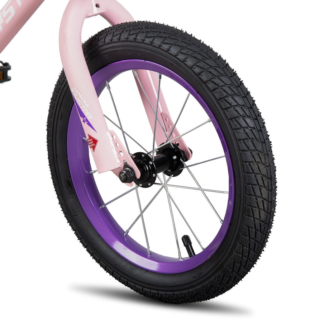 JOYSTAR Cervine 14 inch Kids Bike for Boys and Girls, Children Bicycle in Pink