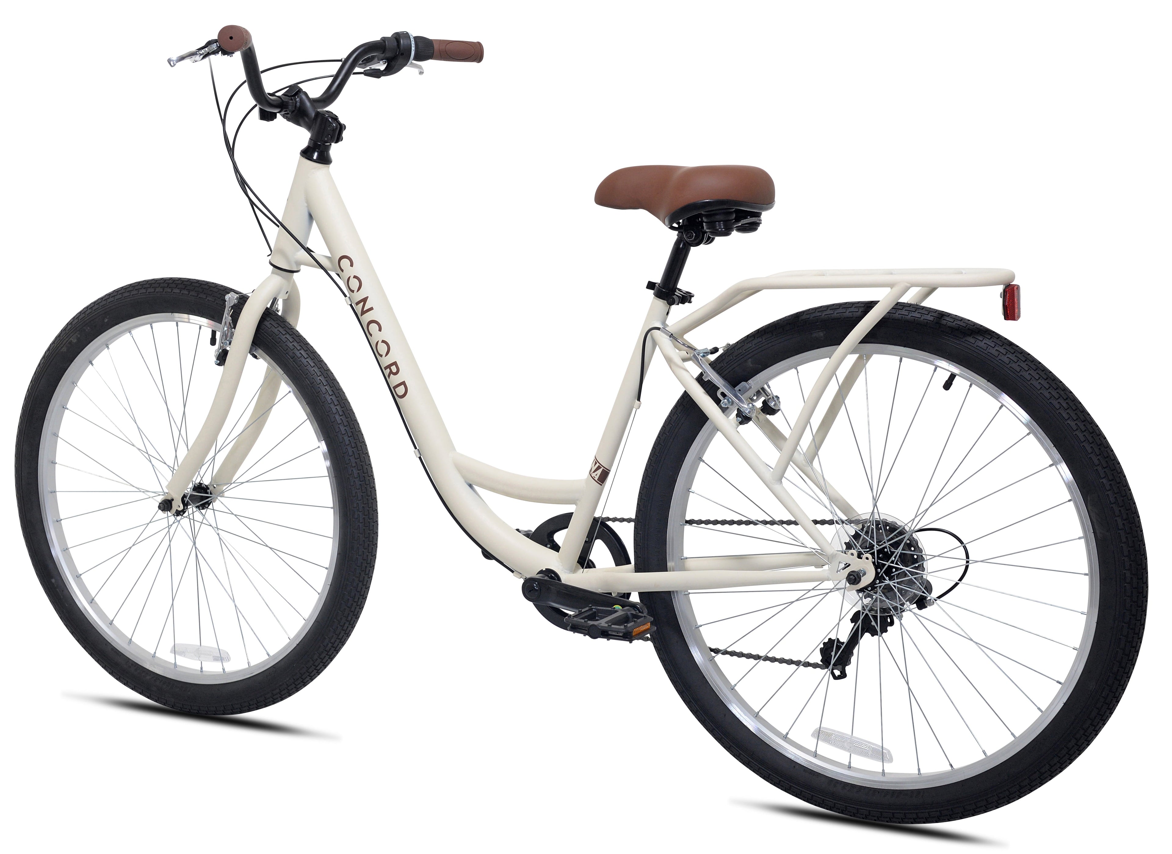 Concord 27.5 Laguna Comfort Bicycle, 27.5 Wheels, Fits Adult Riders 5'4-6'2, Unisex, Cream