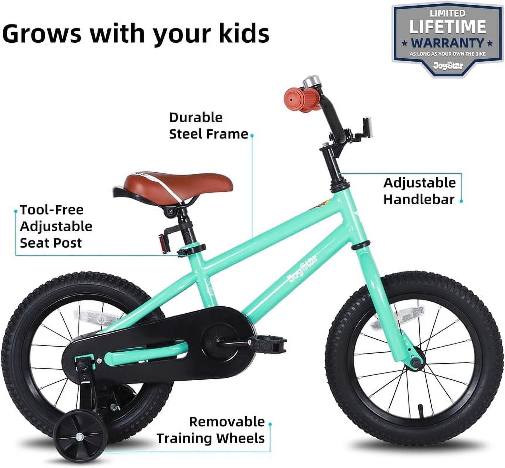 JOYSTAR Kids Bike for Ages 2-12 Years Old Boys Girls, 12-20 Inch BMX Style Kid's Bikes, Multiple Colors
