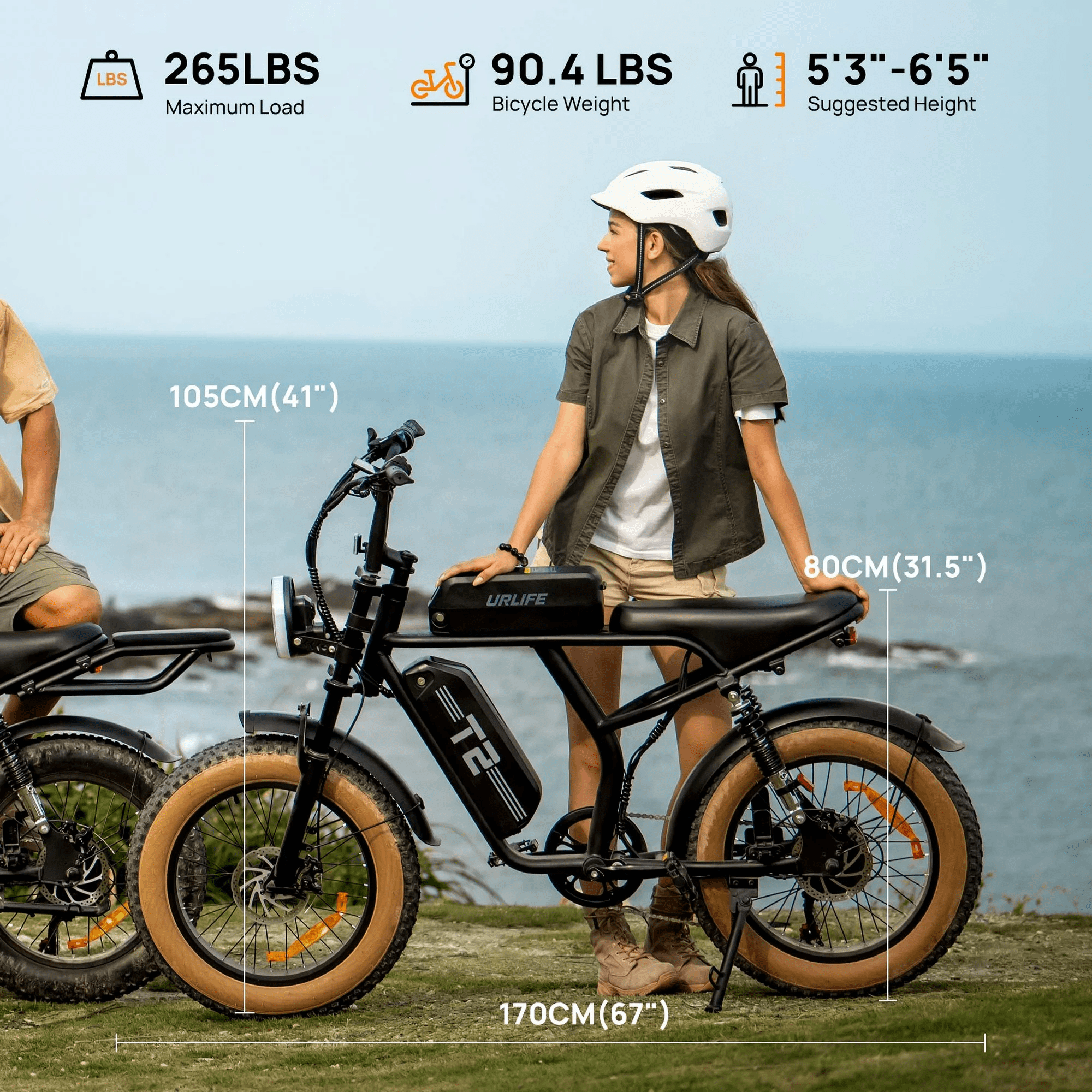 URLIFE 1500W Electric Bike for Adults,204.0 Fat Tire Ebike,48V 15.6Ah Removable Battery,7-Speed E-Mountain Bikes,All-Terrain Off-Road Electric Bicycle,UL2849 Certified(Black)