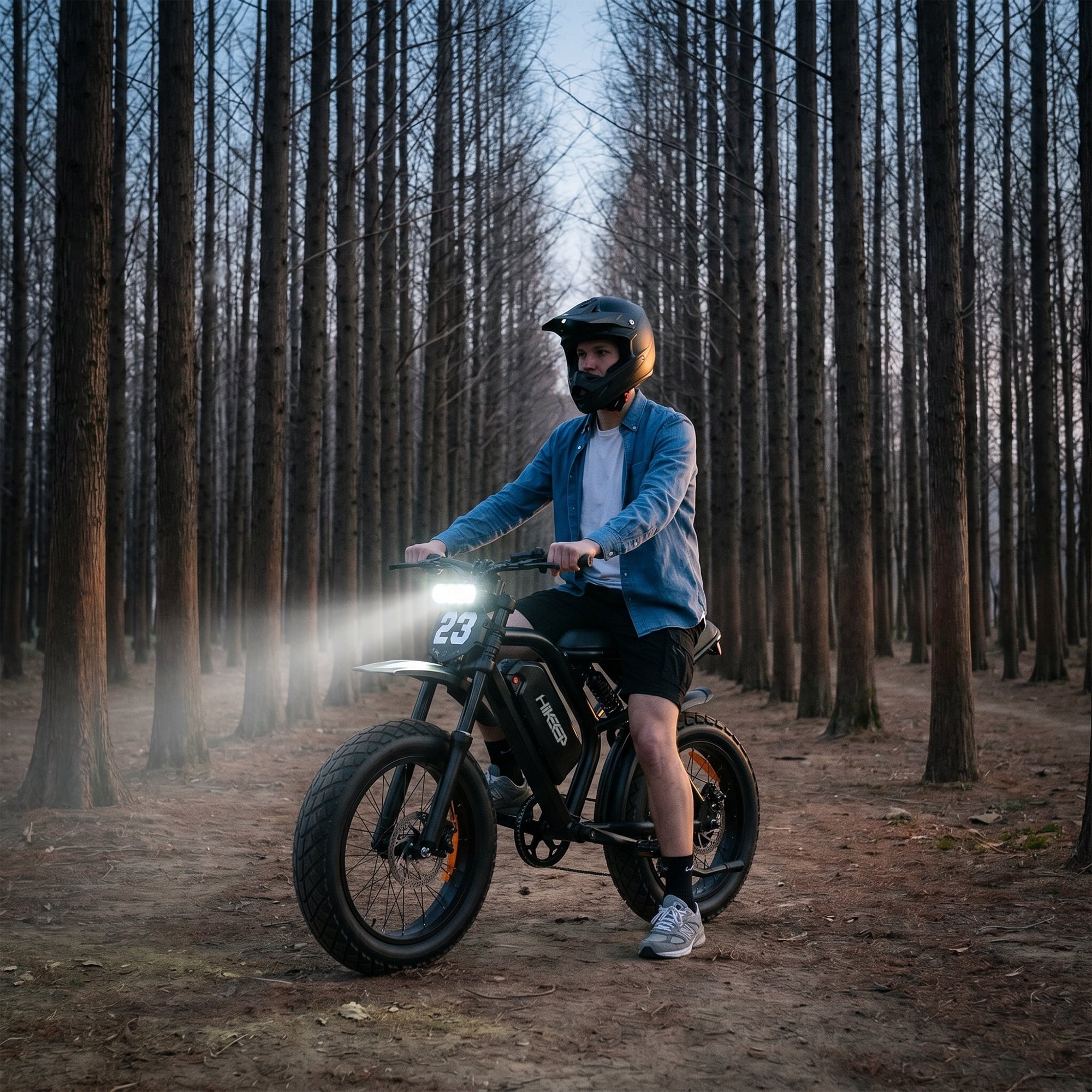 HiKeep 20 Fat Tire Electric Bike for Adults, 750W 1500W Peak Motor, 48V 17.5Ah Removable Battery E-Mountain, Full Suspension Dirt Ebike, UL2849