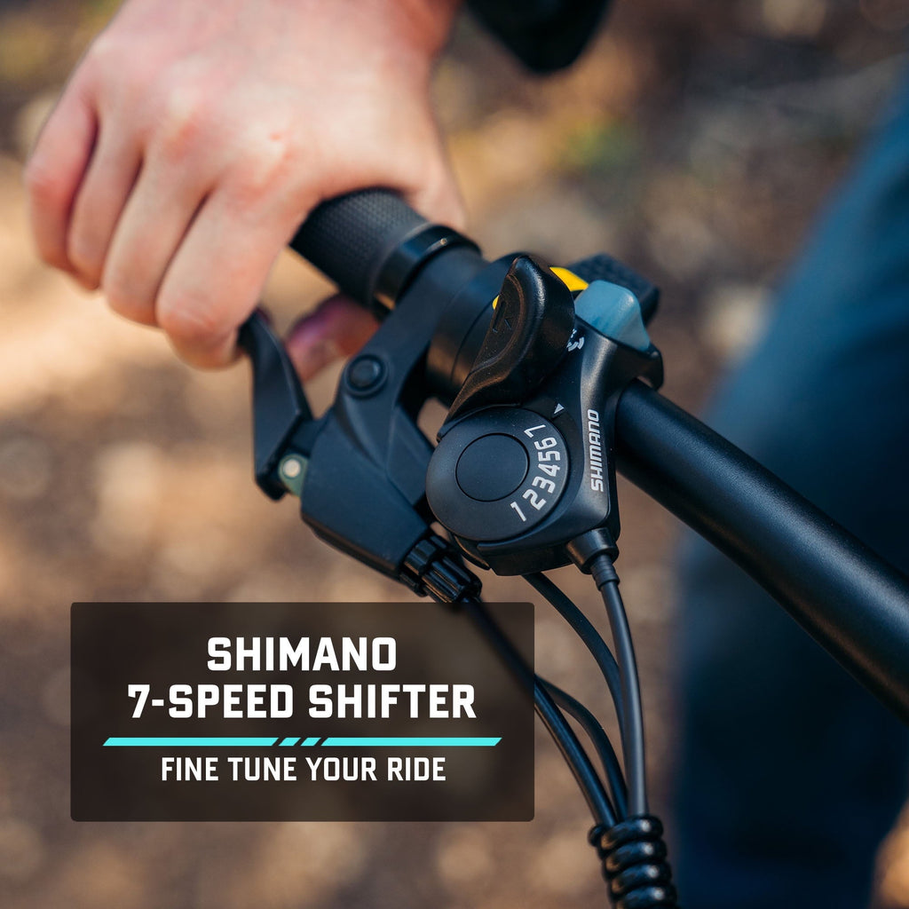 GOTRAX Approach 27.5 Step Over Electric Mountain Adult Bike with 350W Motor 20 MPH Up to 264lb, Black