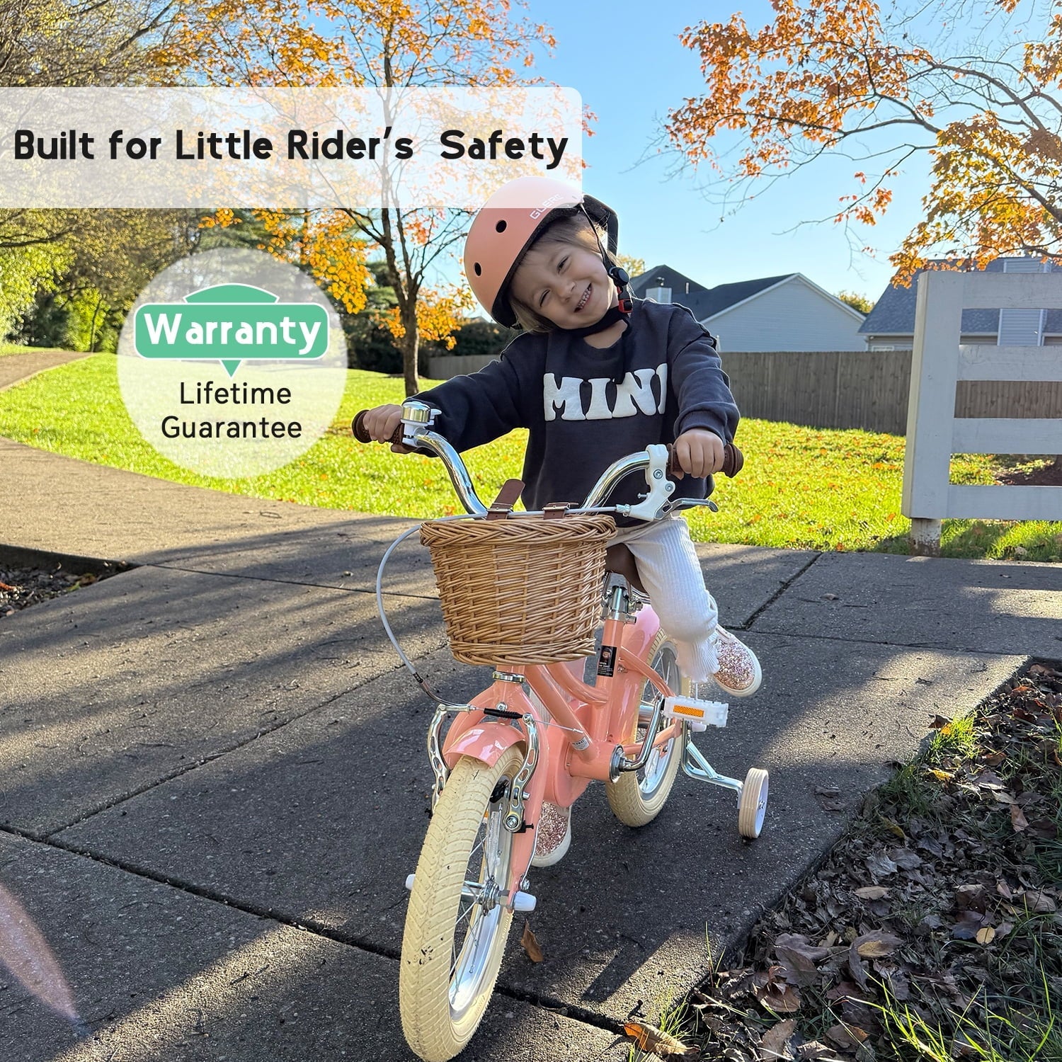 Glerc Little Molly 20 inch Kids Girls Bike for 7-13 Years Old Child,gifts,Blue