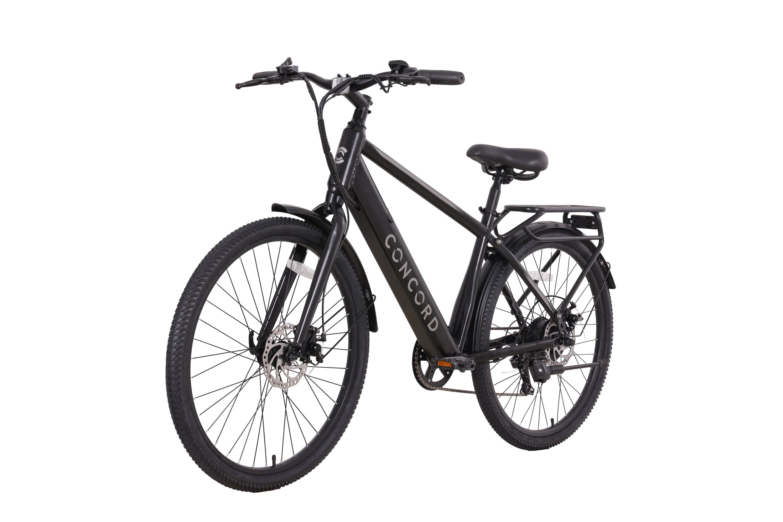 Concord Commutr 26'' Electric Bike, 350W Motor, Class 2, Black, Fits Riders 5'2-5'10