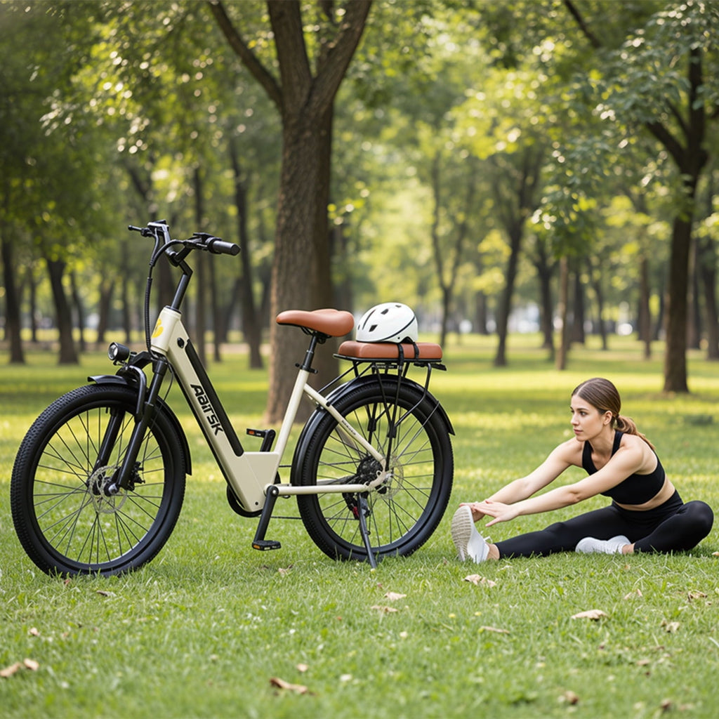 Unibike 250W Electric Bike for Adults, 36V 13AH Removeable Battery, 26'' City Bicycle, 15MPH Commuter Women Ebike
