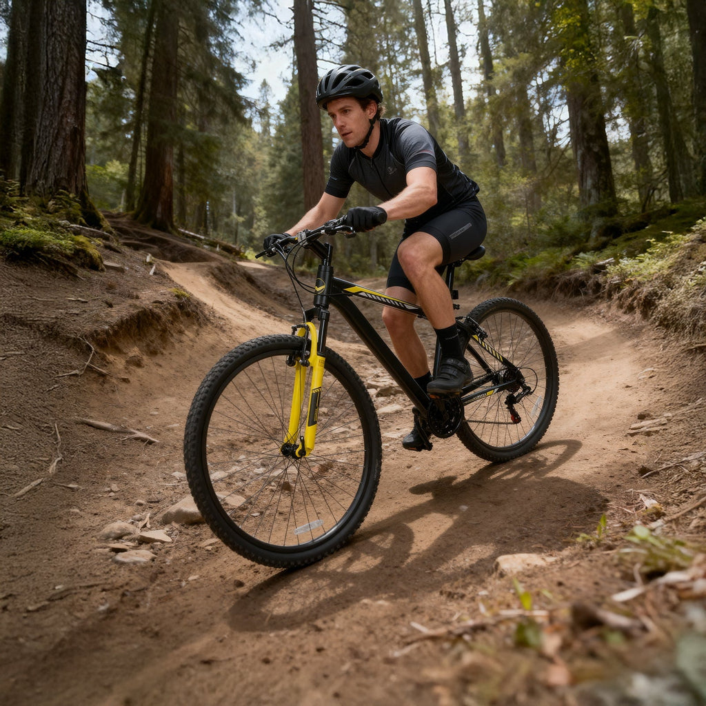 Hykolity 29 inch Mountain Bike 29r MTB Sport Bicycle Large Bike Full Suspension Lightweight Outdoor Cycling for Adult Men Woman - Pale White
