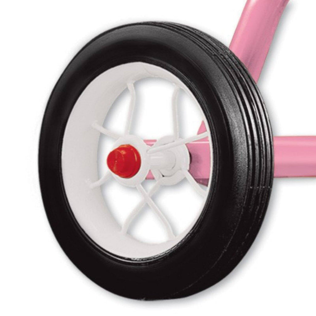 Radio Flyer, Classic Red Dual Deck Tricycle, 12 Front Wheel, Red, Kids Ages 2.5 - 5 Years