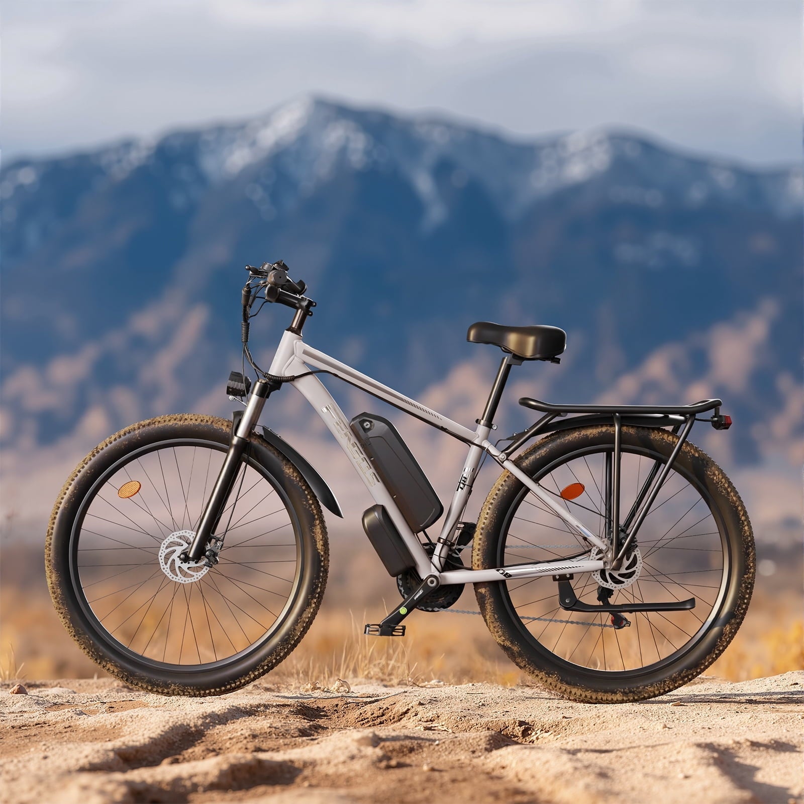 FENGQS 27.5 Electric Bike for Adults, 2000W Peak Power Motor Ebike, 35MPH 80Miles Electric Mountain Bike with 17.5AH Removable Battery-UL 2849, 21-Speed, White