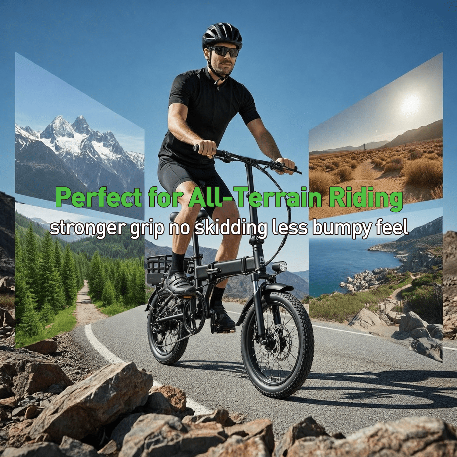 XKJ Electric Bike for Adults, 26”Electric Mountain Bike 576Wh Internal Battery & LCD Display,750W (Peak) Motor,7-Speed, Lightweight Ebike for Teens,40 Miles, Full Suspension,UL2849