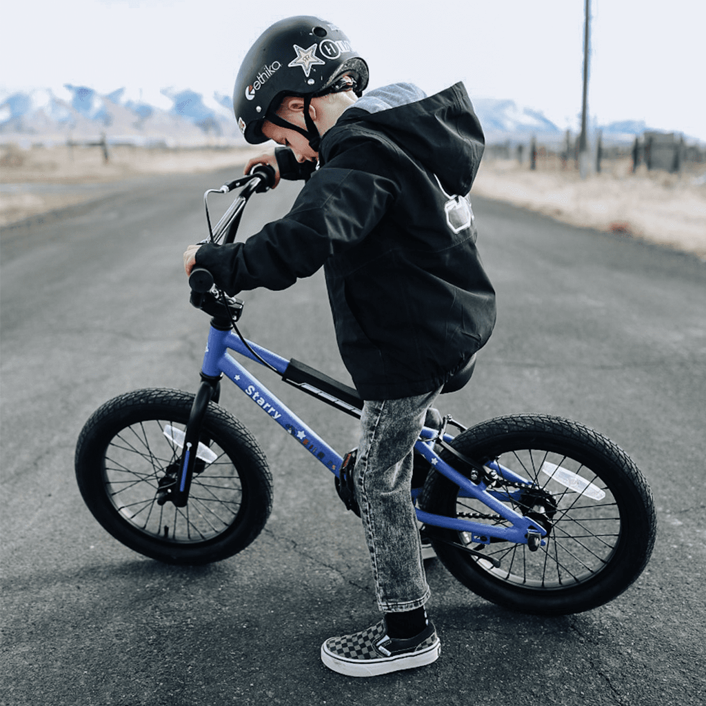 Glerc 16 Inch Little Kids Bike for Over 4 Years Old Boys Girls Youth BMX Style Bicycle with Training Wheels Coaster & Rear V Brake, Black