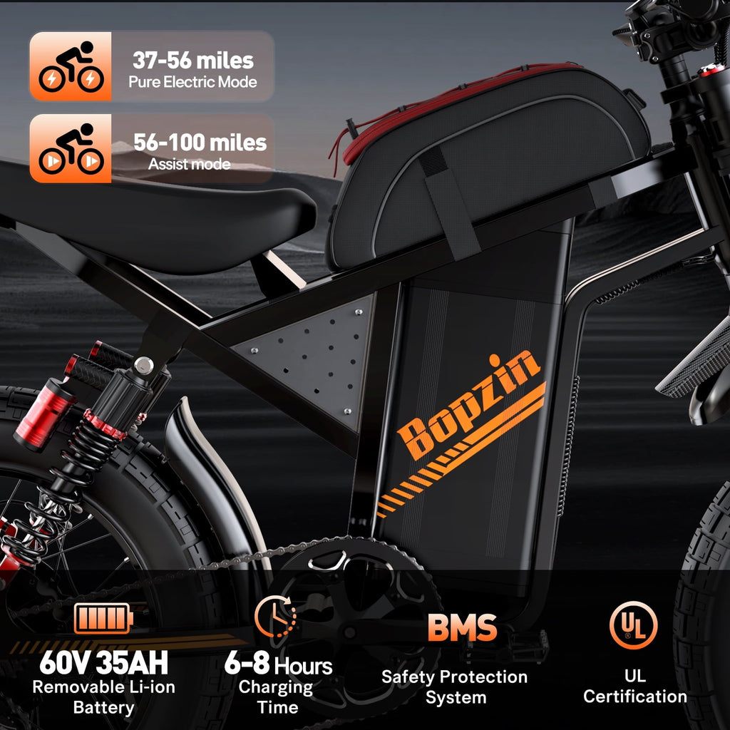 Electric Dirt Bike for Adults/Teens,Peak 2600W,Anti Theft Alarm Electric Motorcycle,60V 23AH,Max 100 Miles Removabale Battery,14/12 Tire Mountain Bike UL2849