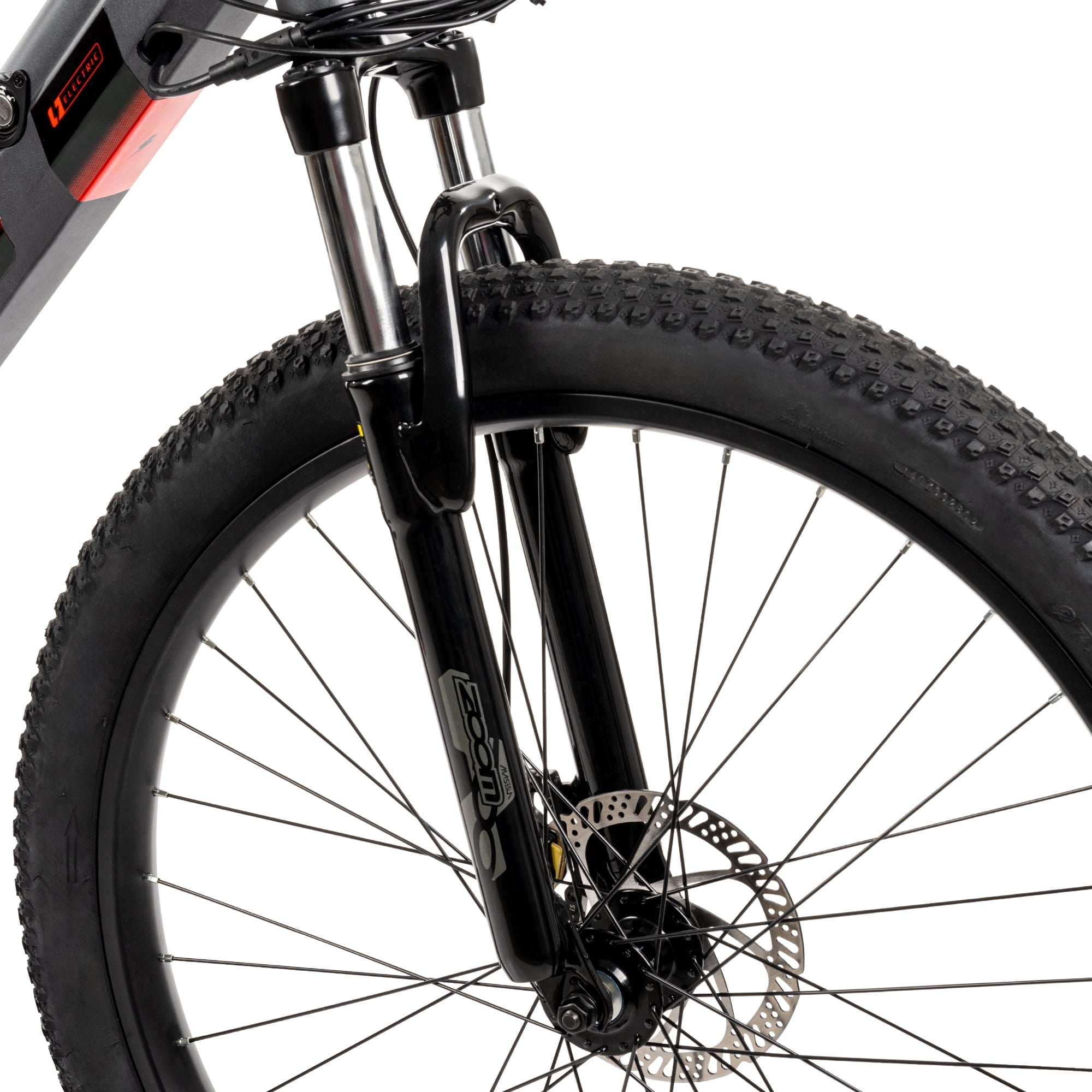 Huffy 27.5 Vertis 36V Electric Mountain Bike, Fits Riders 60+, Gray, Adult, Unisex