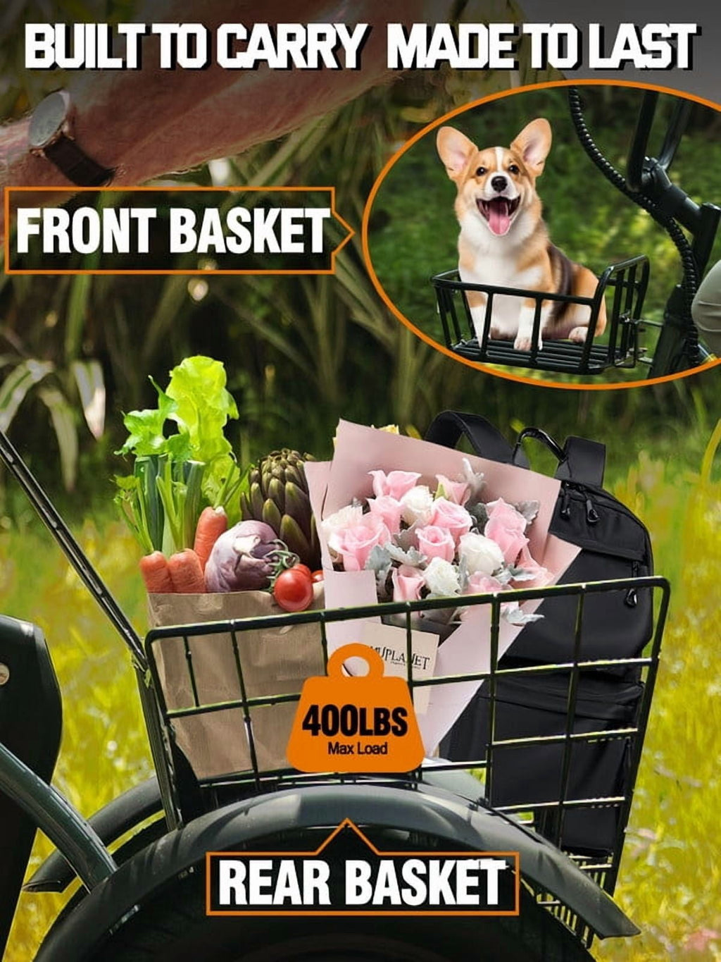 ESKUTE Electric Tricycle for Adults, 1200W Peak Motor, Up to 55 Miles Range, 624Wh Removable Battery, Folding 3-Wheel Ebike with 18x3.0 Fat Tires, Step-Through Red, UL2849