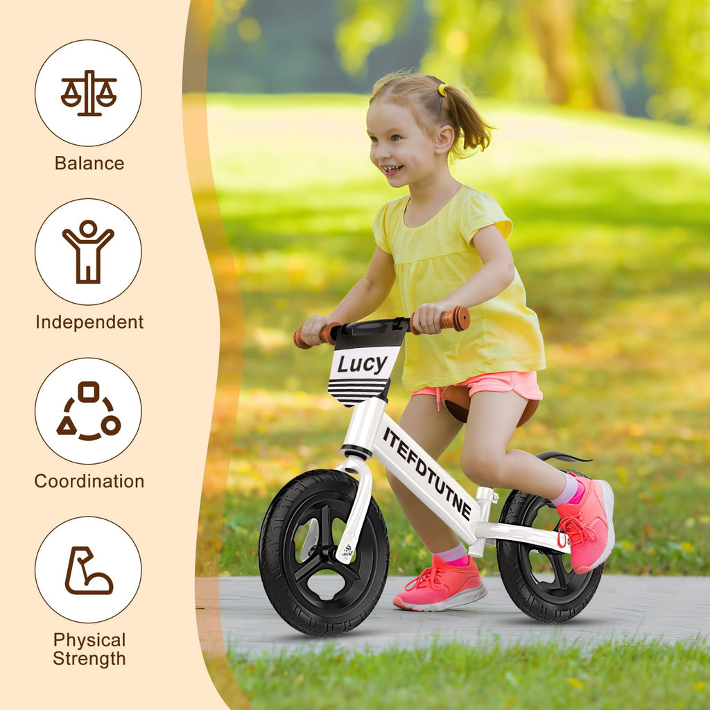 12 inch Kids Bike with Training Wheels, Children Bike with Adjustable Handlebar, Kids Bicycle for Boys Girls Toddlers Age 3-5, 2-in-1 Red Toddler Bike