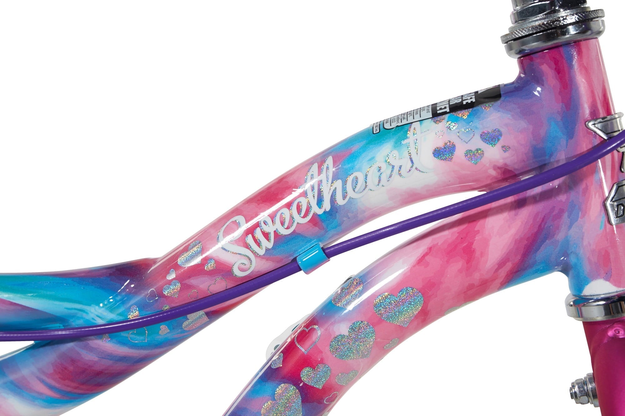 Dynacraft Sweetheart Girls 18 Bike, For Kids Ages 6-9, Pink and Blue