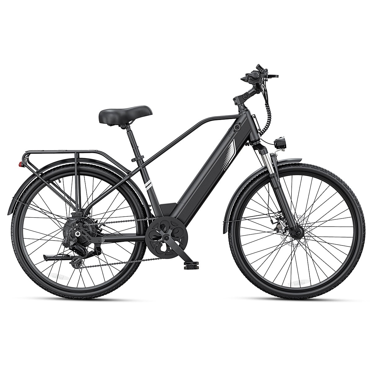 DYU C7L Electric Bike for Adults, 26 Peak 1000W Motor Ebike, 48V 10.4Ah Removable Battery, 45 Miles Max 20MPH, 7 Speed Electric Bicycle UL2849