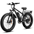 AMYET EB26 Electric Bike for Adults, Peak 1500W 48V 15Ah, 26 Fat Tire Ebike, E-Mountain Bicycle, UL2849