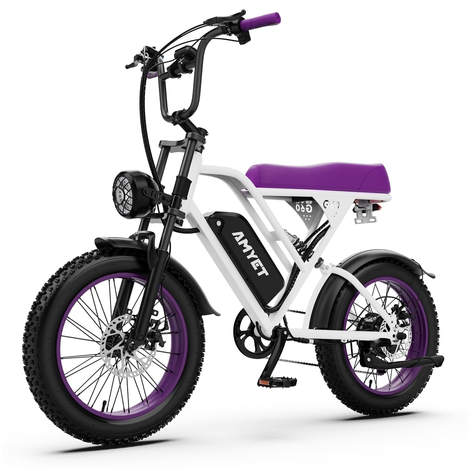 AMYET G60 Electric Bike for Adults, 1000W Peak 1500W, 48V 20Ah, 20x4 Fat Tire E Mountain Bike, UL2849