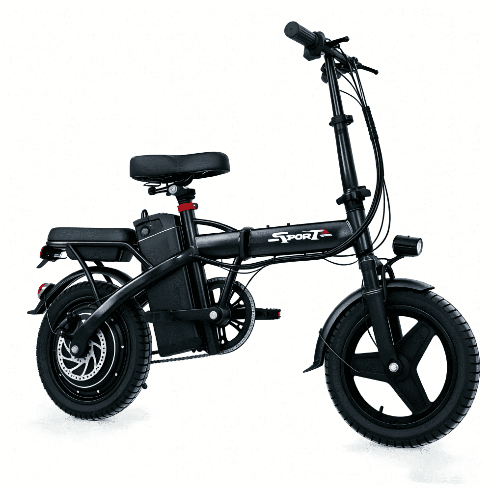 AZHAR 750W Foldable Electric Bike for Adults, 48V 10Ah Removable Battery, 14 Ebike, Electric Mini Bike,The range is 30 miles UL 2849