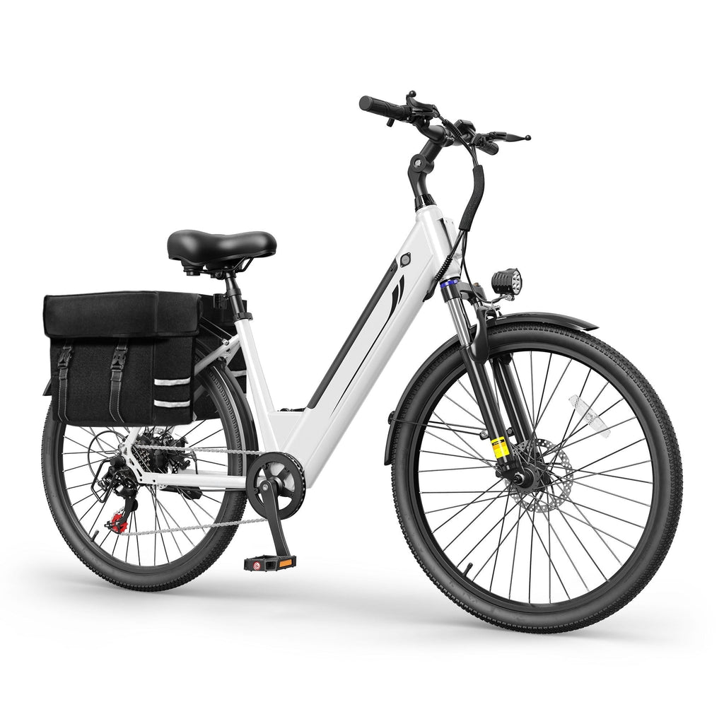 Actbest 26 Electric Bike for Woman, Peak 1200W Motor, 48V 15Ah Battery , 7-Speed, Front Suspension & LCD Display, Wide saddle suitable for women riders, Mountain EBike for Adults