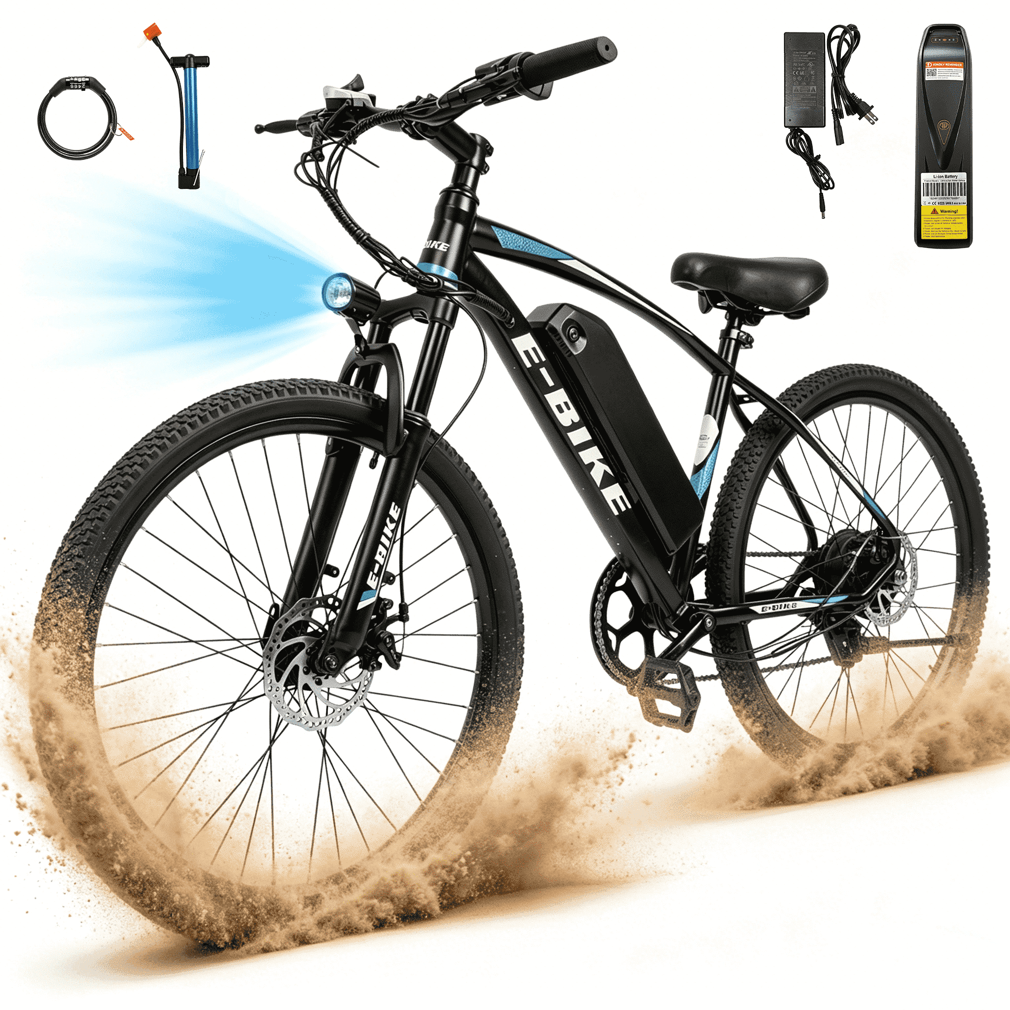 OwnGold 26 Electric Bike for Adults, 500W Peak Motor, 20MPH, 35+ Miles Range, 432Wh Battery, Commuter Ebike with Basket, 7-Speed, Lightweight, UL2849 Certified