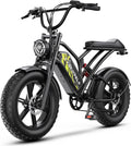 Cybervelo Electric Bike for Adults 1500W Peak 20 Fat Tire All-Terrain E-Bike 80 Miles 30MPH  Dirt Bike  Sand Mountain Snow off road Large 48V 30AH Battery Powered Motorcycle