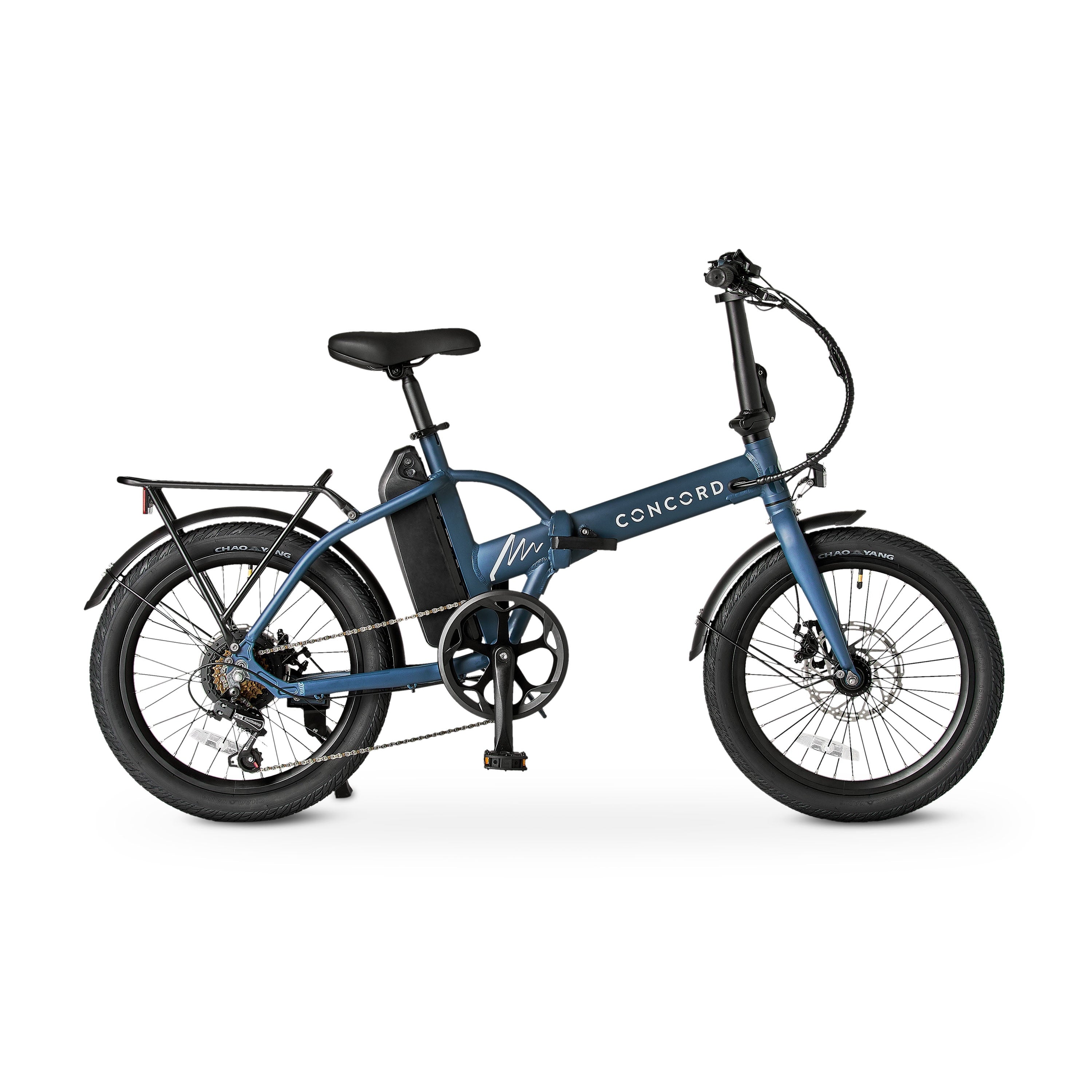 Concord 20 Urbanfold Electric Folding Bike, 36V, Class 2, Blue, Fits Riders 4'11 - 6'2, Adult, Unisex