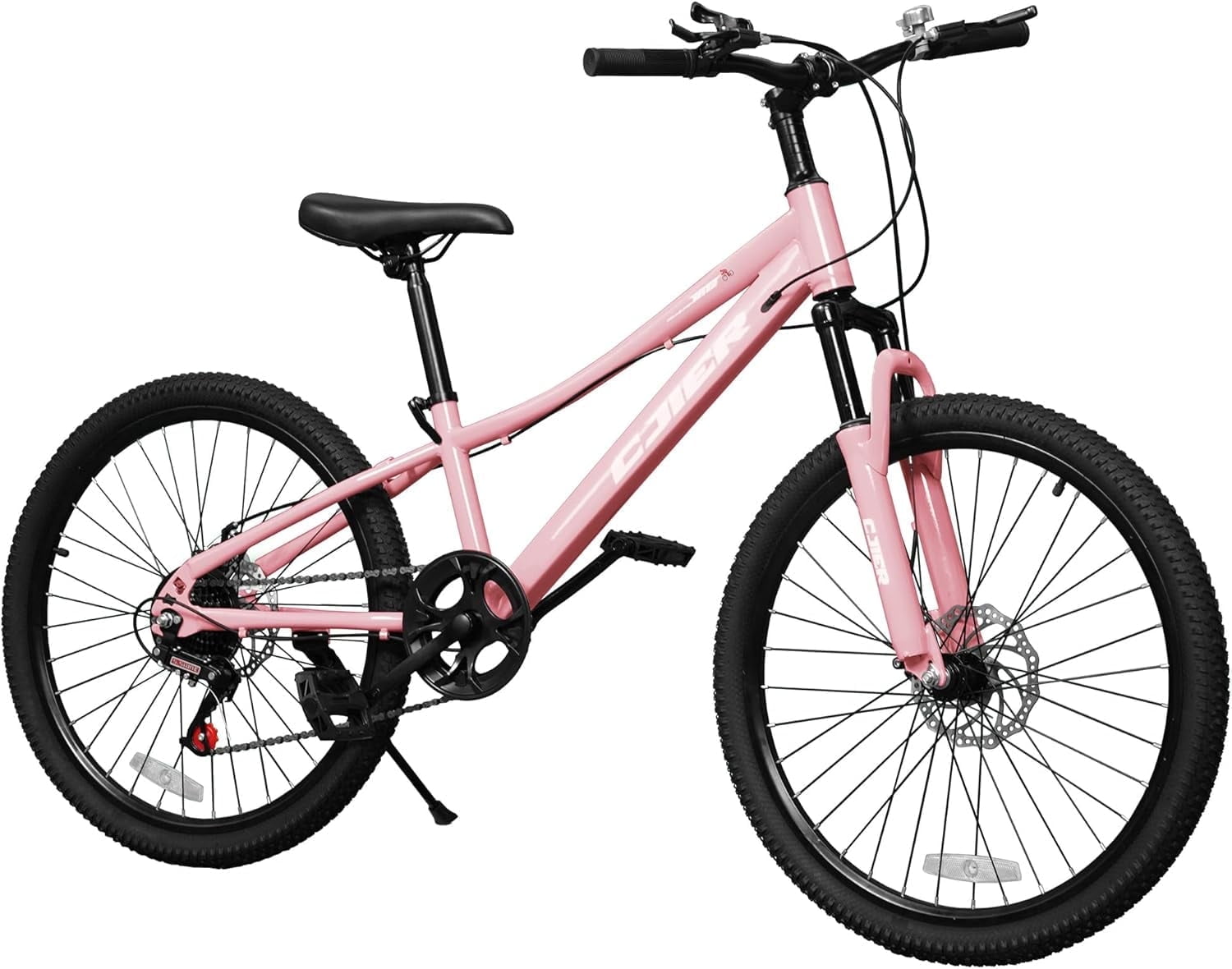 DEYGIA 20 Inch Kids Mountain Bike, Bikes for Boys, 7-Speed with Front Suspension, Dual Disc Brakes & Knobby Tires for Ages 6-14, Multi Color