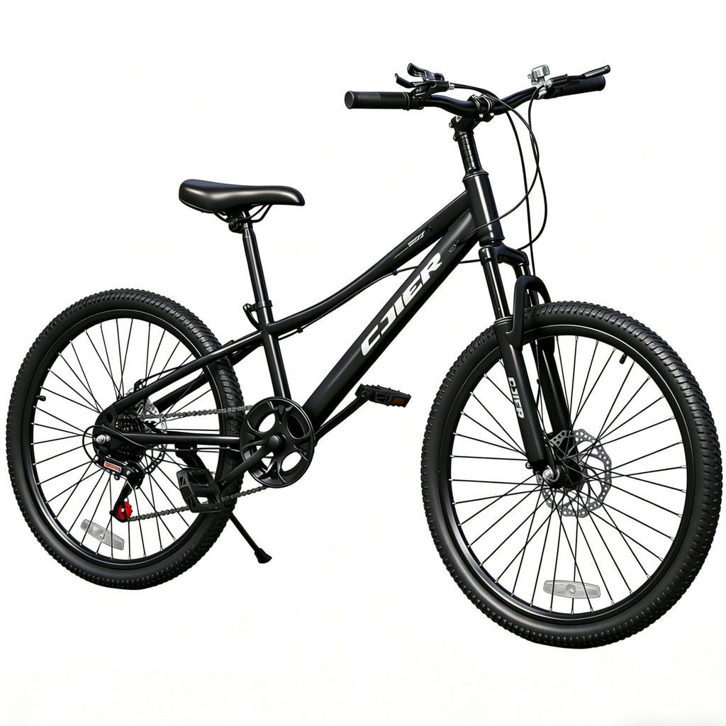 DEYGIA 20 Inch Kids Mountain Bike, Bikes for Boys, 7-Speed with Front Suspension, Dual Disc Brakes & Knobby Tires for Ages 6-14, Multi Color