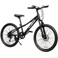 DEYGIA 20 Inch Kids Mountain Bike, Bikes for Boys, 7-Speed with Front Suspension, Dual Disc Brakes & Knobby Tires for Ages 6-14, Multi Color