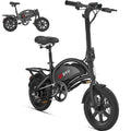DYU D3F Electric Bike Peak 500W 36V, 14 Mini Ebike for City Commuter, Folding Electric Bicycle for Adult, UL2849
