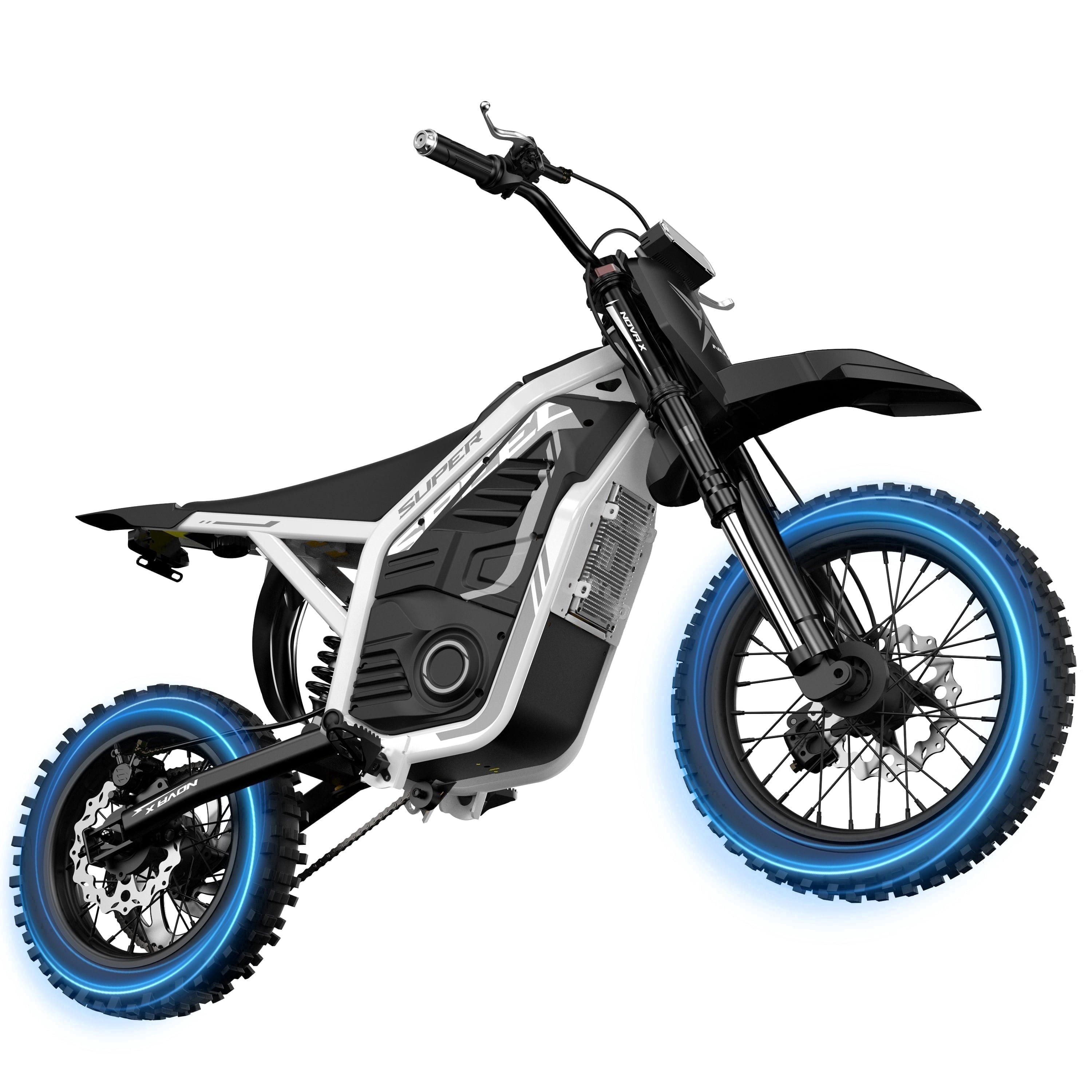 ESKUTE NovaX Electric Dirt Bike for Teens & Adults, 4000W Peak Mid-Drive Motor, 35-46 MPH Off-Road E-Bike, 48V 22.8Ah Battery, 14/12 Wheels, Hydraulic Dual Shock Suspension Orange