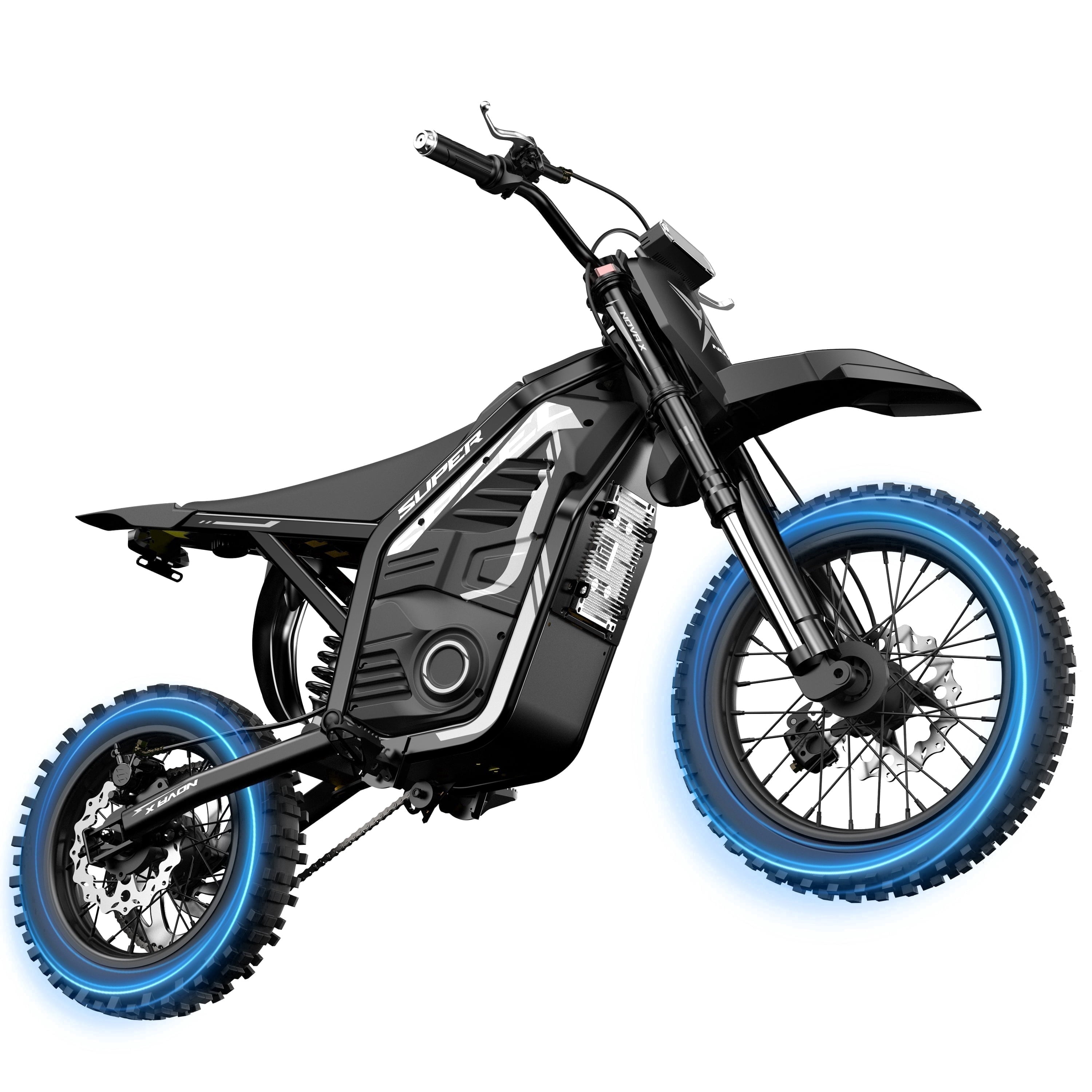 ESKUTE NovaX Electric Dirt Bike for Teens & Adults, 4000W Peak Mid-Drive Motor, 35-46 MPH Off-Road E-Bike, 48V 22.8Ah Battery, 14/12 Wheels, Hydraulic Dual Shock Suspension Orange