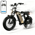 Electric Bike for Adults, 750W Peak Motor 20MPH, 48V 13Ah Battery 40-65Miles Ebike Moped Style, 20*4.0'' Fat Tire Electric Dirt Bike, Off Road Electric Bicycle with Full Suspensio UL2849
