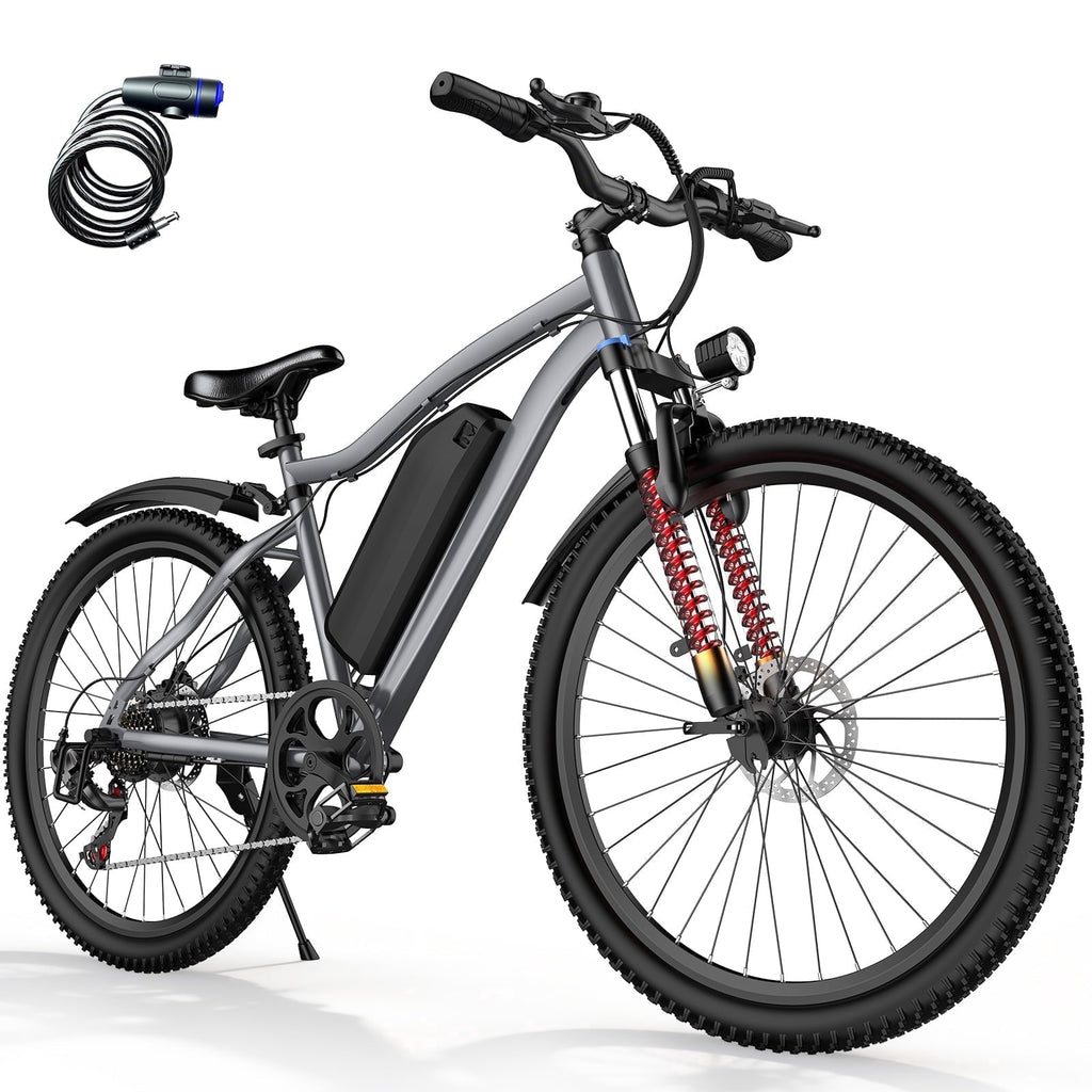 Electric Bike for Adults, 26 Commuter Ebikes with 7-Speed Gears, 25MPH, 720W Peak Motor, Removable Battery, 50 Miles Range, Electric Mountain Bicycle for All Terrain UL2849