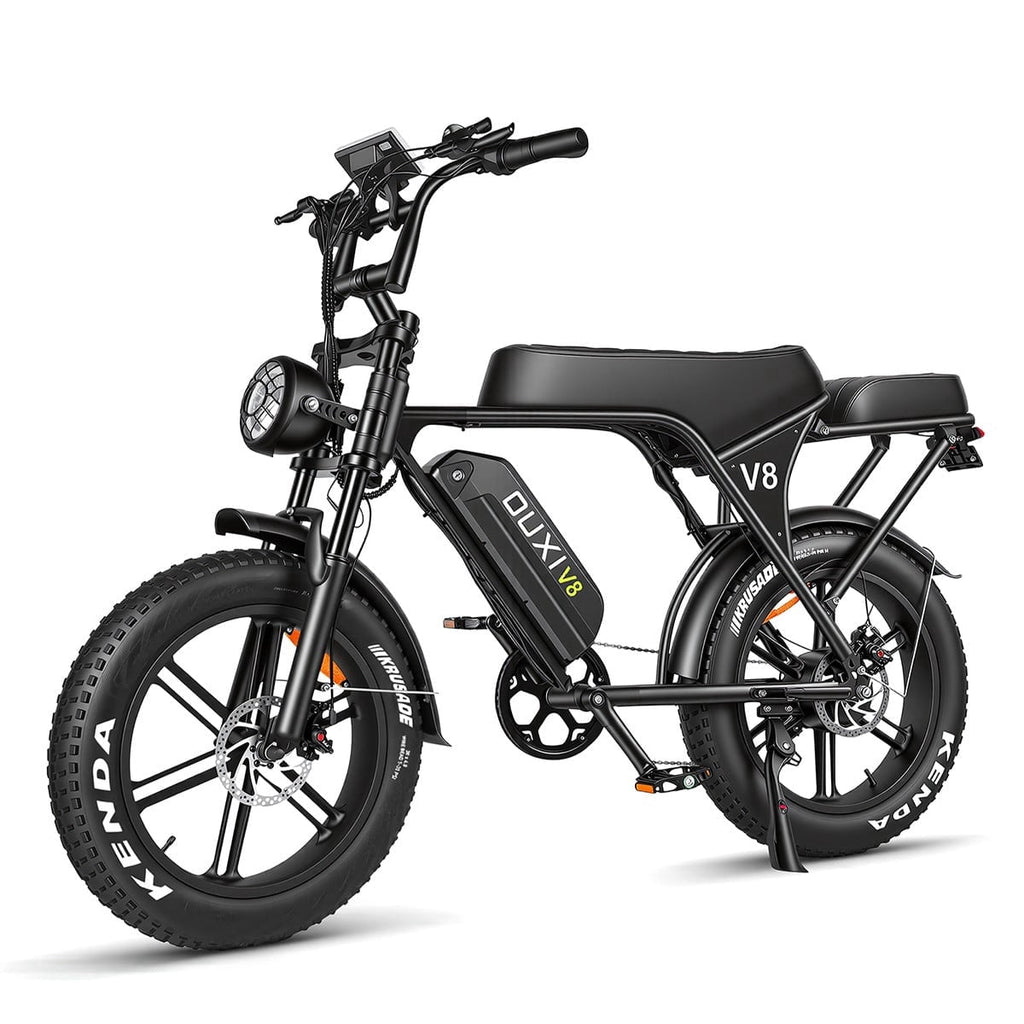 OUXI V8 Electric Bike for Adults, 20 Fat Tire Electric Mountain Bike Peak 750W, 48V 15Ah Battery, UL2849