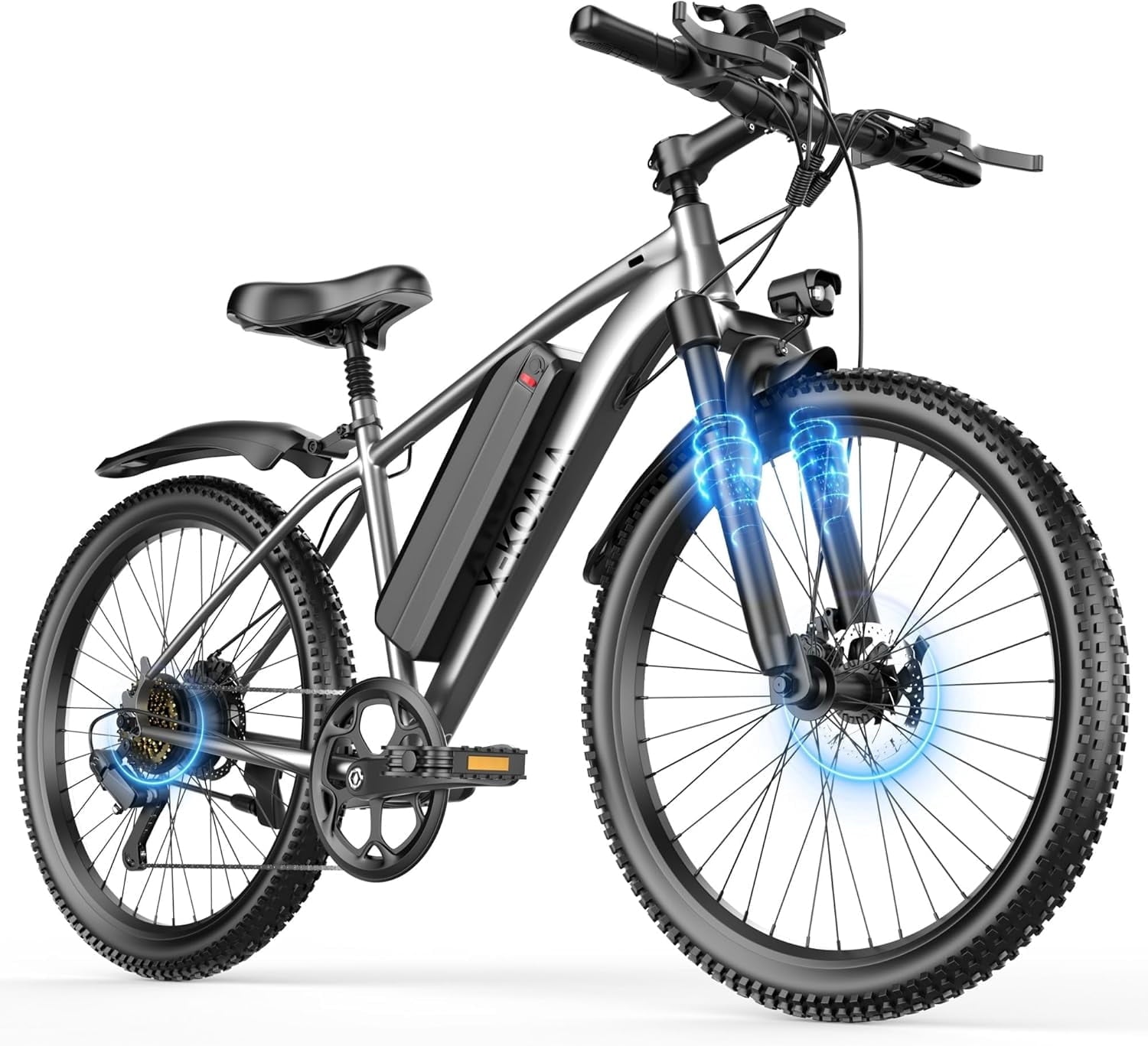 Electric Bike for Adults, 26 E Bike with 1500W Peak Motor, 25 MPH, 50+ Miles Range Electric Bicycle, UL 2849 Electric Mountain Bike