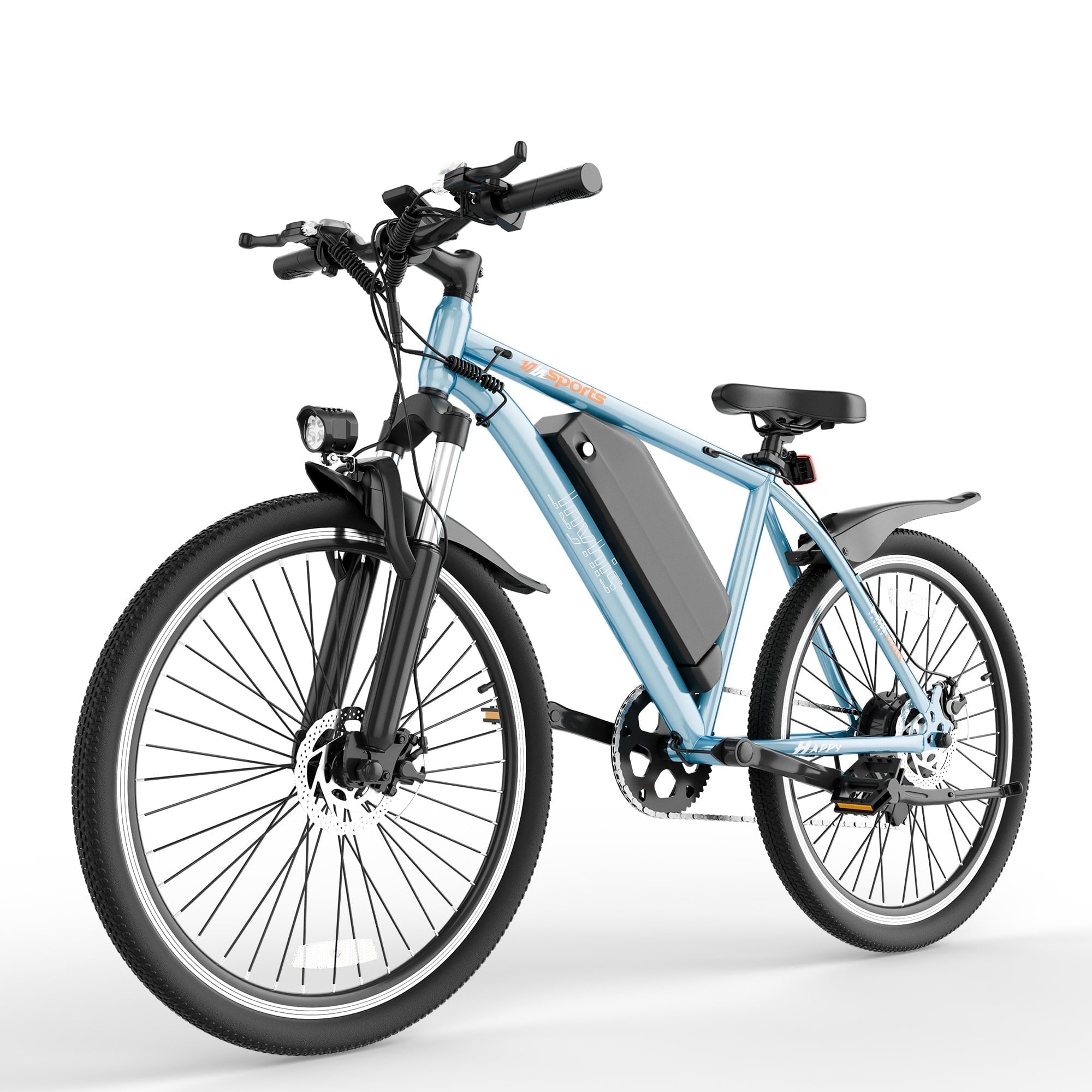 Electric Bike for Adults, 26'' Up to 50 Miles 22MPH Electric Mountain Bike with 48V 430W Removable Battery UL2849 (Blue)