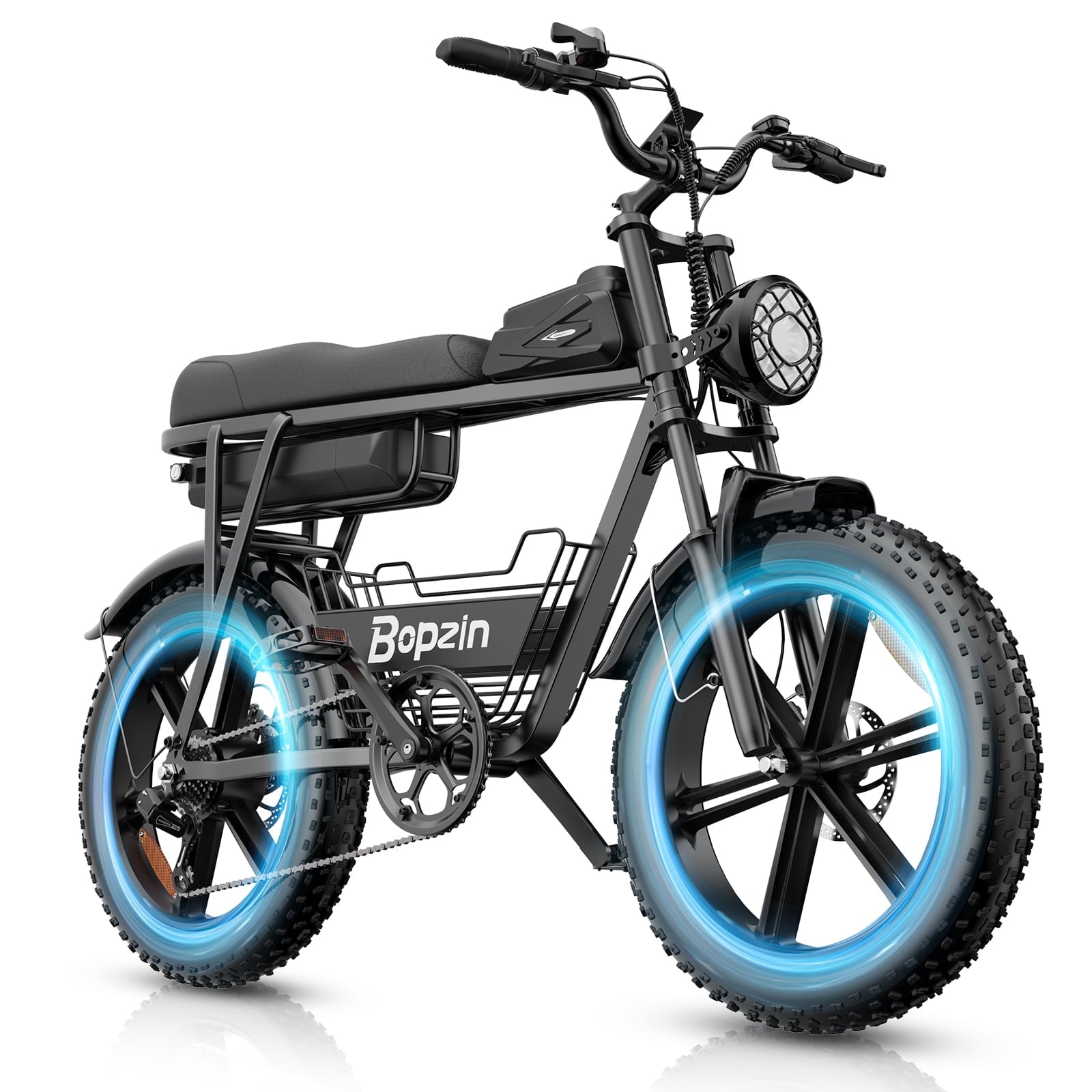 Electric Bike for Adults,1500W 35MPH,48V 20AH 30-80 Miles,20'' Fat Tire Mountain Bike with Rear Rack UL2849