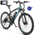 Gocio 27.5 Electric Mountain Bike for Adults, 750W Peak Motor, 48V 10.4Ah Battery, 20MPH, 21 Speed, Lockable Front Suspension, UL2849 Certified