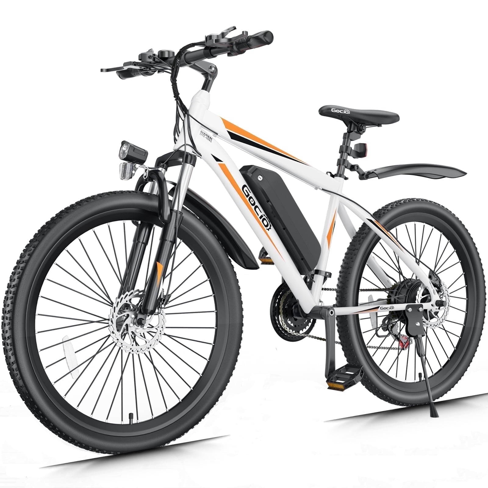 Gocio Peak 750W Electric Bike 26 Electric Bicycle for Adults Max 19.8mph Cruise Control System Ebike, 48V 375Wh Mountain Bike, 21 Speed for Man Woman UL2849 Certified