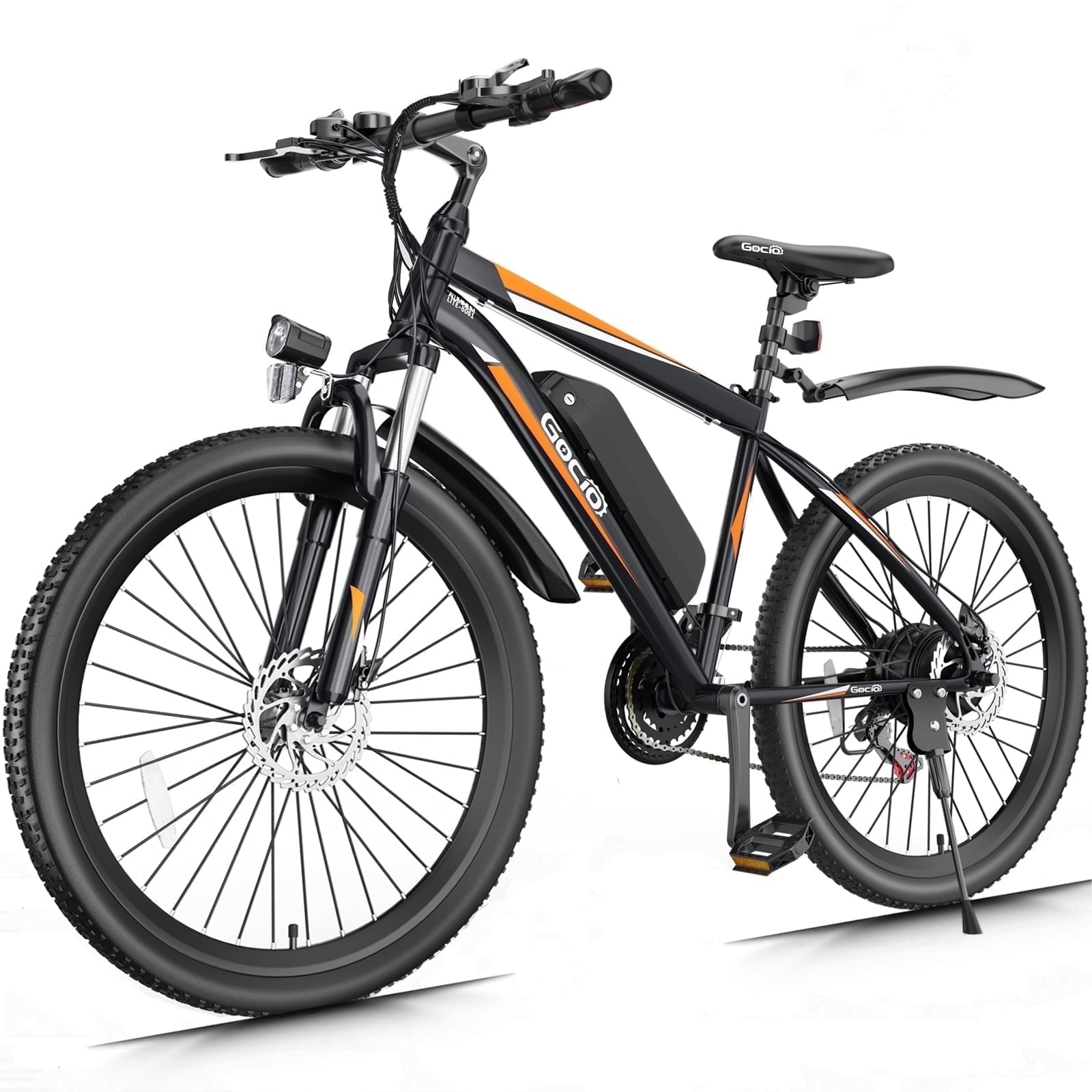 Gocio Peak 750W Electric Bike 26 Electric Bicycle for Adults Max 19.8mph Cruise Control System Ebike, 48V 375Wh Mountain Bike, 21 Speed for Man Woman UL2849 Certified