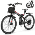 Gocio 26 Folding Electric bike for Adults, 750W Peak Motor 48V 7.8Ah Battery, 21 Speed Mountain Ebike, UL2849