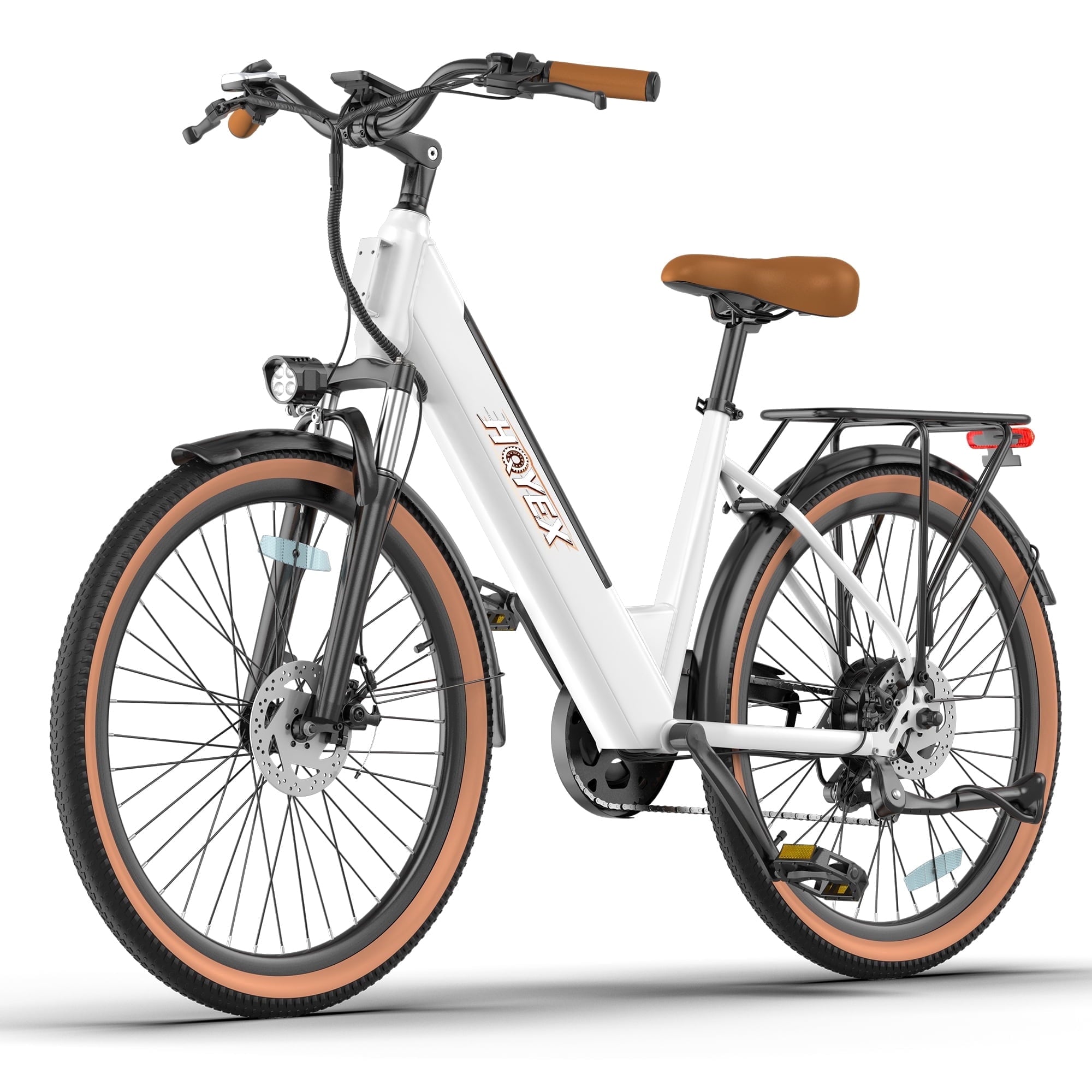 HQYEX HQ26 Electric Bike, 26 Inch Tire 1500W Powerful Brushless Motor Ebike, 48V 11AH Removable Rechargeable Battery, 7-Speed Gear Shift Electric Bicycle, Comfortable City Commuter E Bike for Adults
