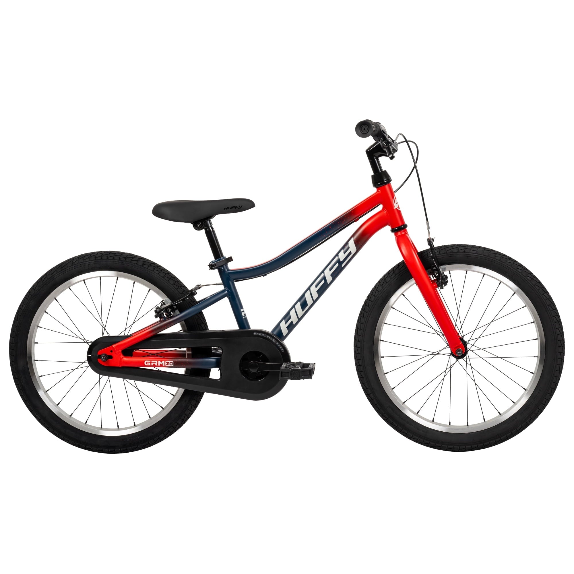 Huffy 20-Inch GRM Kids' Bike, Perfect Fit Frame for a Natural Riding Position, Dual Braking System for Confident Control, Full Chainguard for Safety, Fits Riders 45–52 Tall, Blue