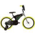 Huffy 18 Electro-Light Kids' Bike, Fits Riders 42 - 49, Grey/Green, Kids, Unisex