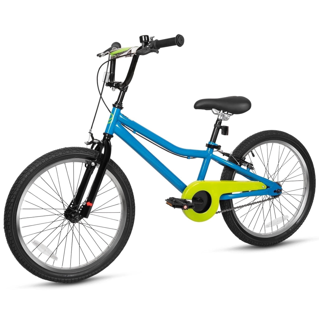 Hykolity 20 Kids Bike Age 6-12 Boy Girl Bicycle Coaster Brake Children Bike For Tween Height 48-62 Teen Sport Outdoor Riding Navy Blue