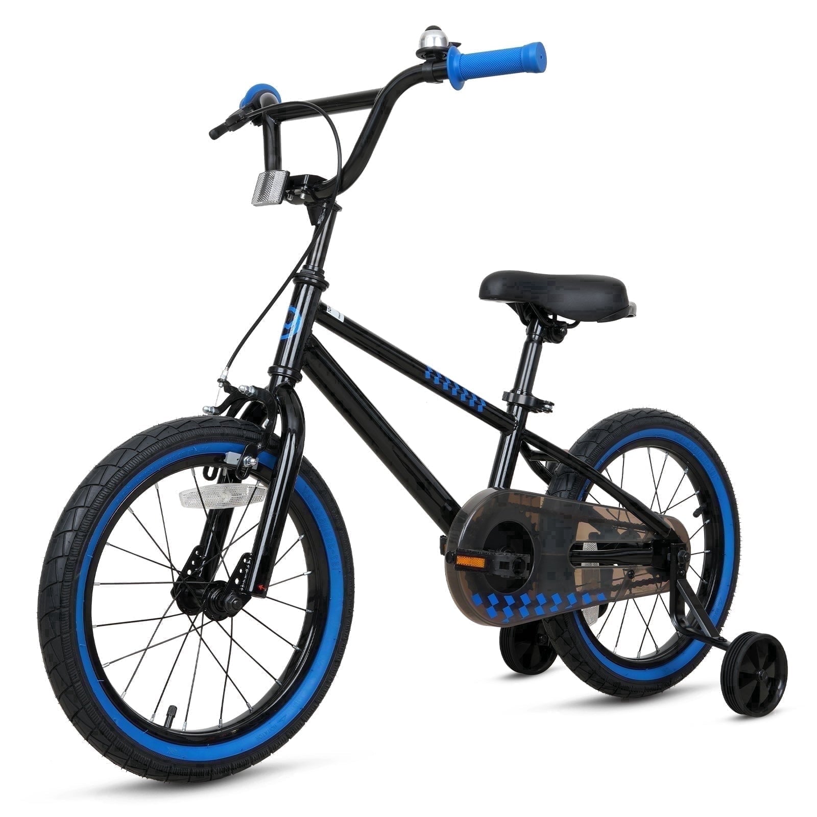 Hykolity Kids Bike Boy Girl Bicycle 16 inch for Children Age 4-6 Height 38-48 Child Sport Bike BMX Handbar includes Training Wheel White